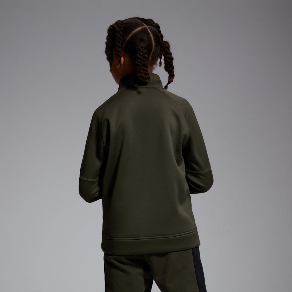 Junior Unisex 1/2 Zip Thermoreg Fleece Green