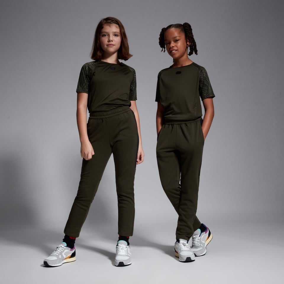 Junior Unisex Printed Panel Pant Green