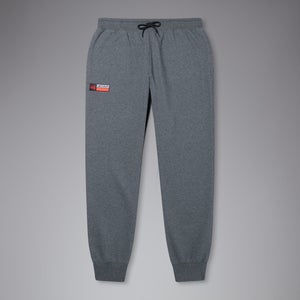 Mens Tapered Fleece Cuffpant Grey Marl