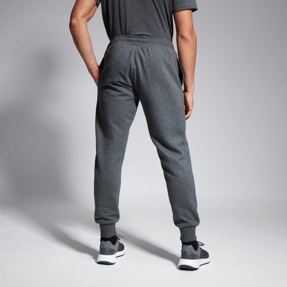 Mens Tapered Fleece Cuffpant Grey Marl