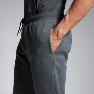 Mens Tapered Fleece Cuffpant Grey Marl