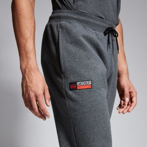 Mens Tapered Fleece Cuffpant Grey Marl