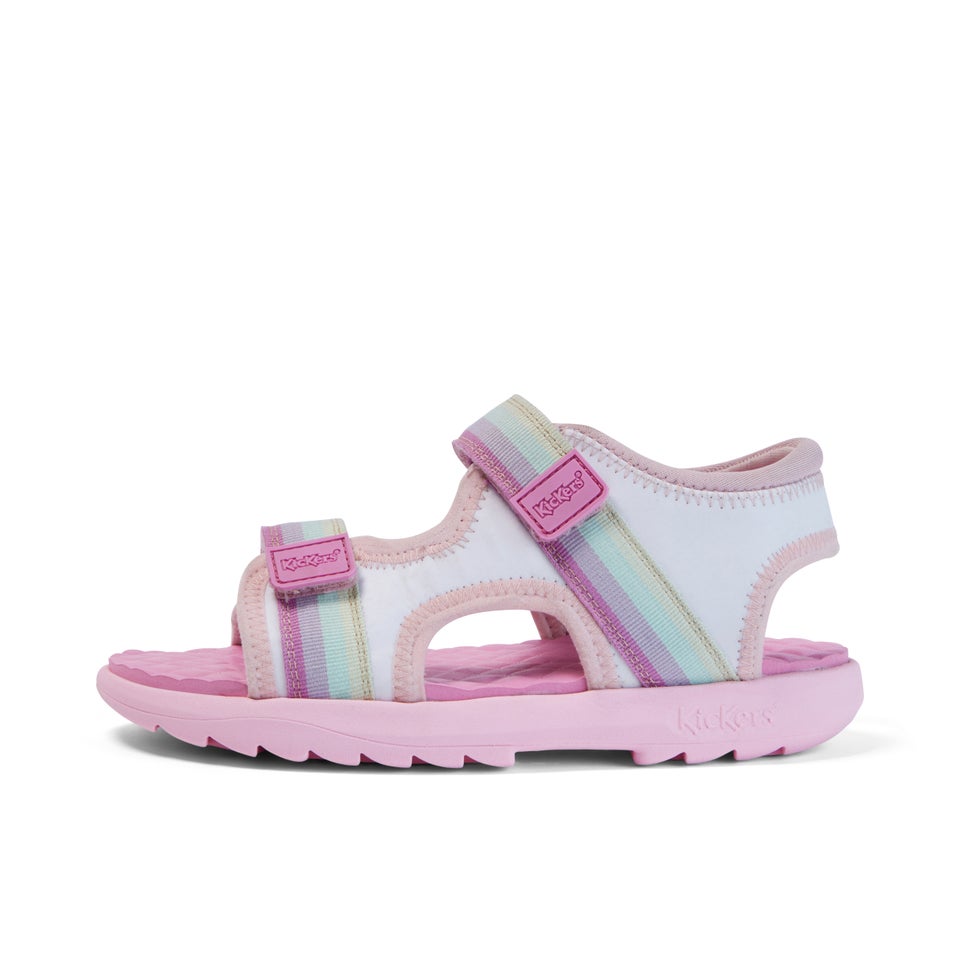 Junior Girls Kickster Sandal White