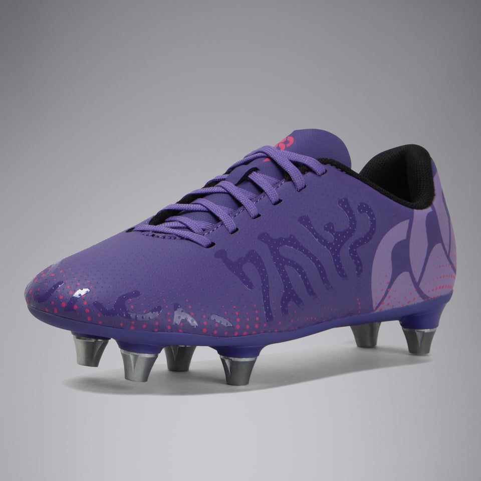 Junior Unisex Speed Infinite Team Soft Ground Boots Purple