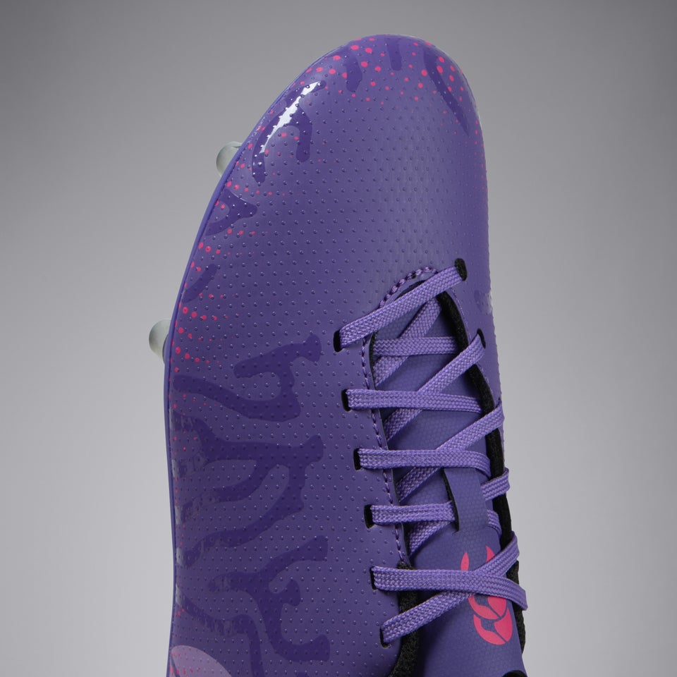 Junior Unisex Speed Infinite Team Soft Ground Boots Purple