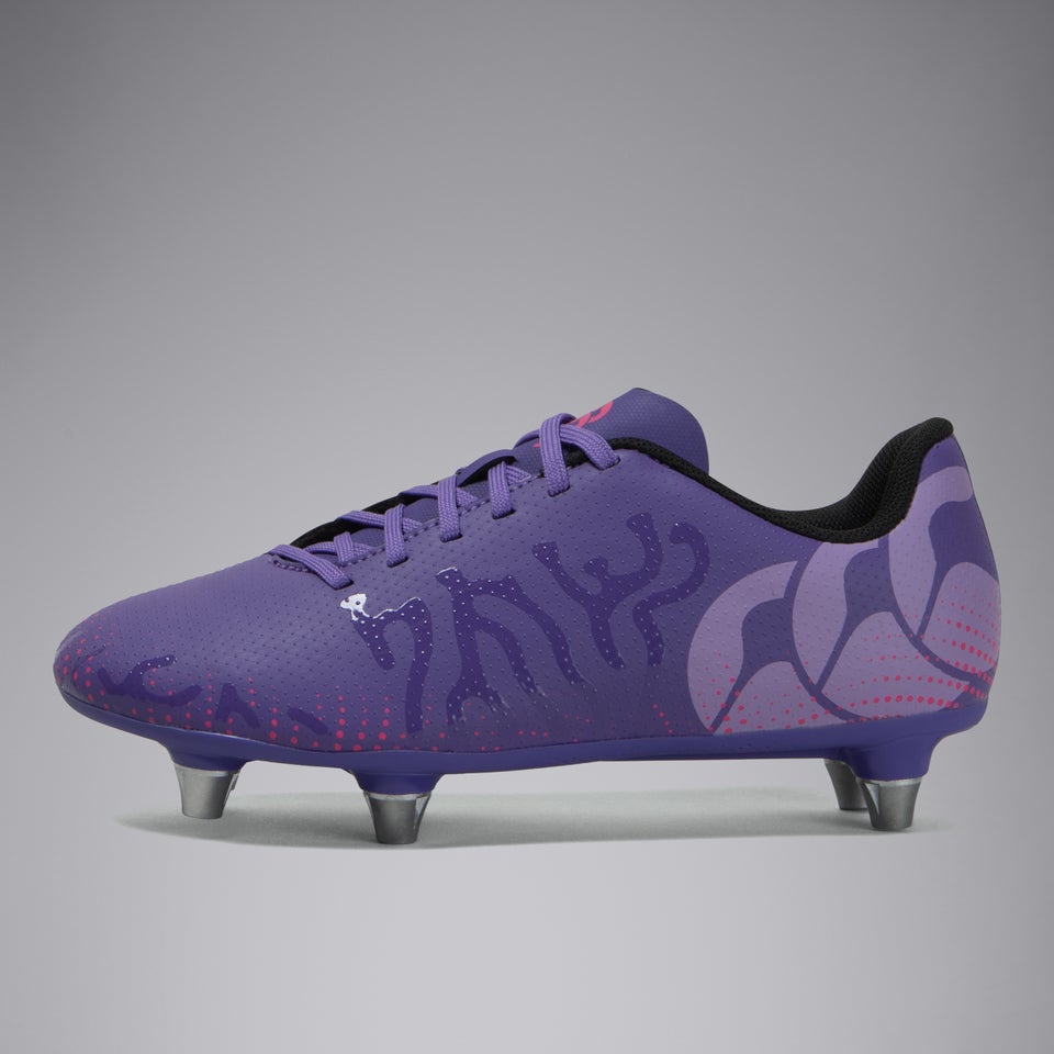 Junior Unisex Speed Infinite Team Soft Ground Boots Purple