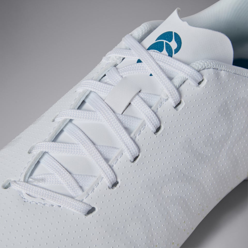 Junior Unisex Speed Infinite Team Firm Ground Boots White/Yellow