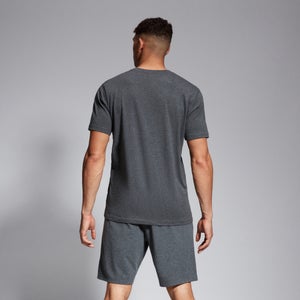 Mens Cotton Logo Tee Grey Marl