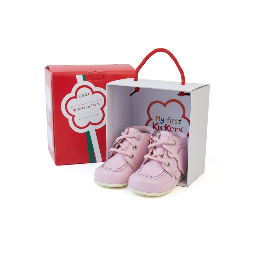 Baby Kick Hi Rainbow Leather Pink