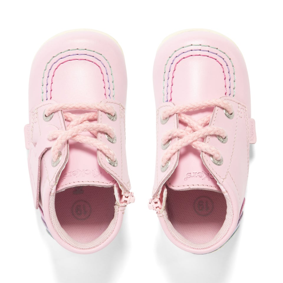 Baby Kick Hi Rainbow Leather Pink