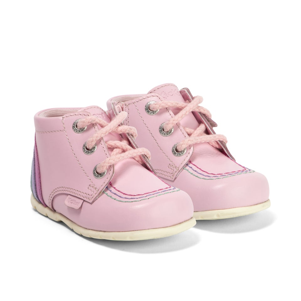 Baby Kick Hi Rainbow Leather Pink