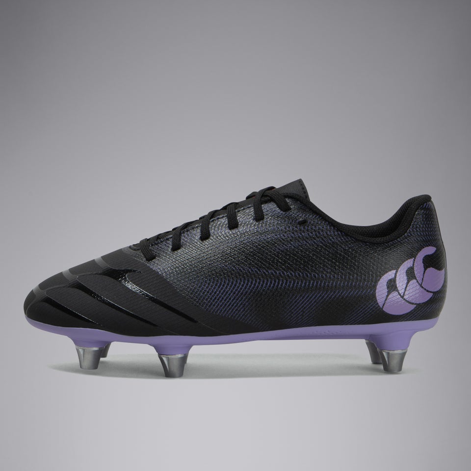 Junior Unisex Phoenix Genesis Team Soft Ground Boots Black/Purple