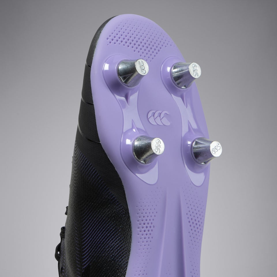 Junior Unisex Phoenix Genesis Team Soft Ground Boots Black/Purple
