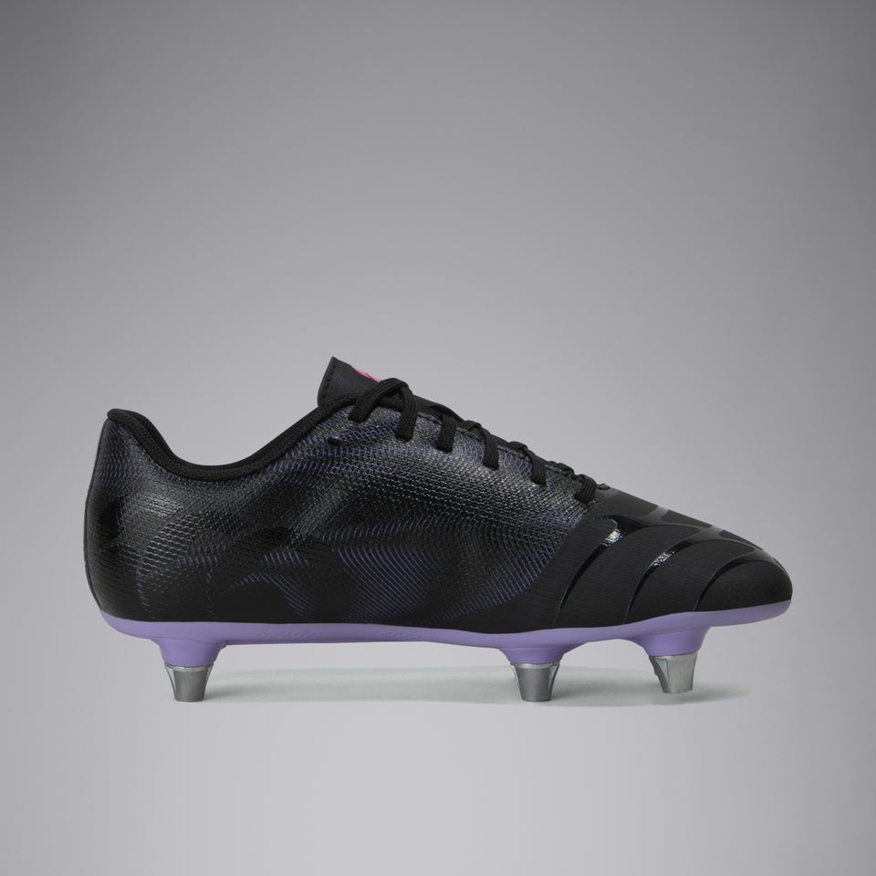 Junior Unisex Phoenix Genesis Team Soft Ground Boots Black/Purple