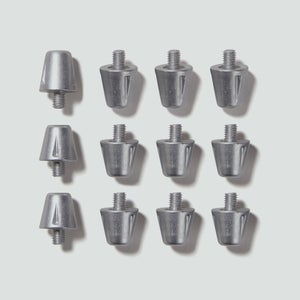CCC PERFORMANCE STUDS -SHORT SILVER