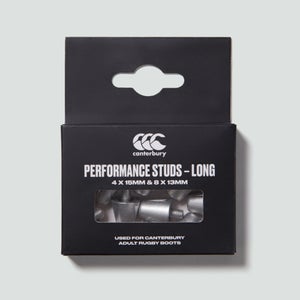 CANTERBURY PERFORMANCE STUDS LONG SILVER - ONE SIZE