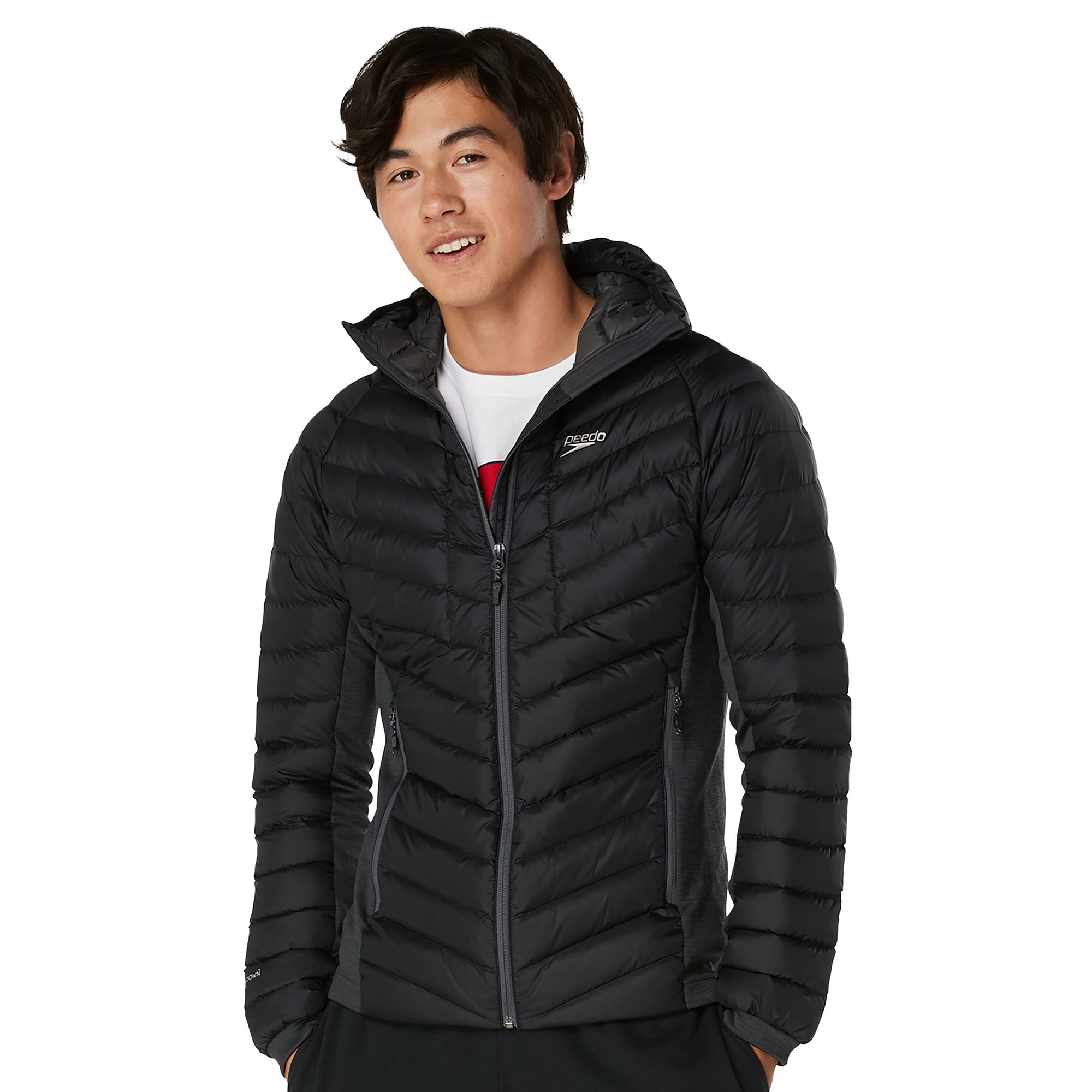 Men's Tephra Stretch Reflect Jacket Black | Speedo USA