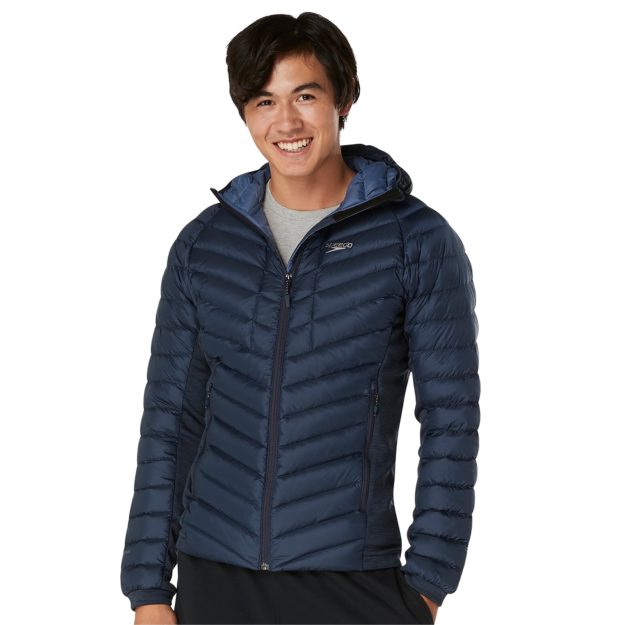 Men's Tephra Stretch Reflect Jacket Navy | Speedo USA