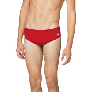 Men's Solid Brief Red - 32