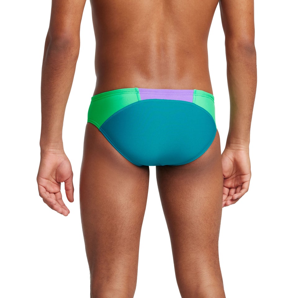 Men's Dual Colorblock One Brief Blue
