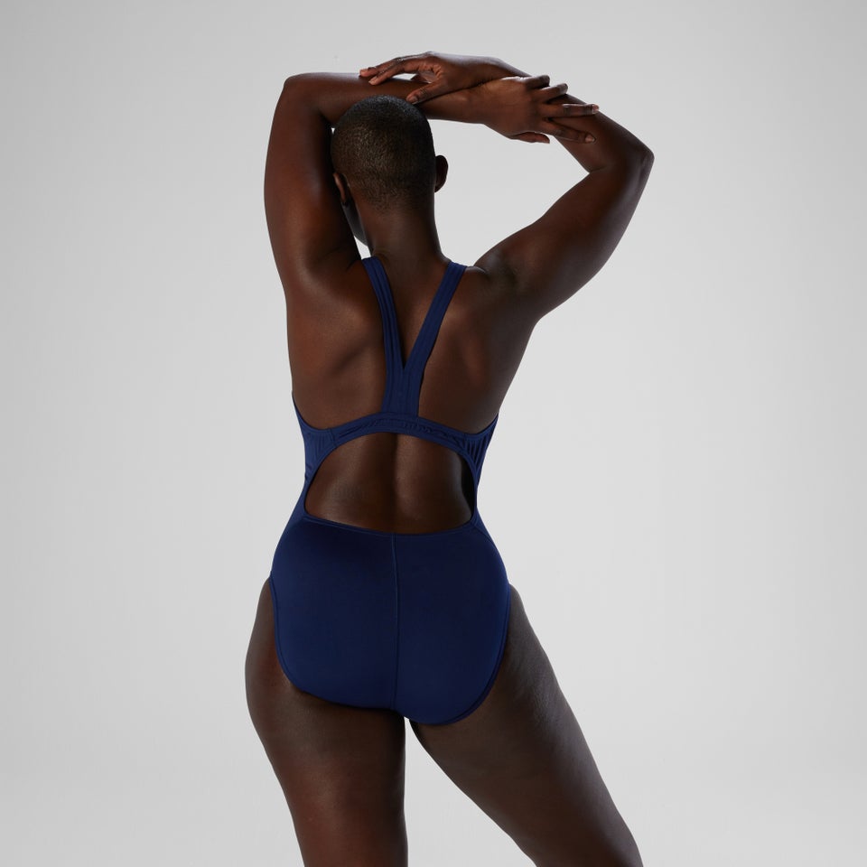 Monopièce couleur unie Super Proback pour femmes, Speedo, bleu marine