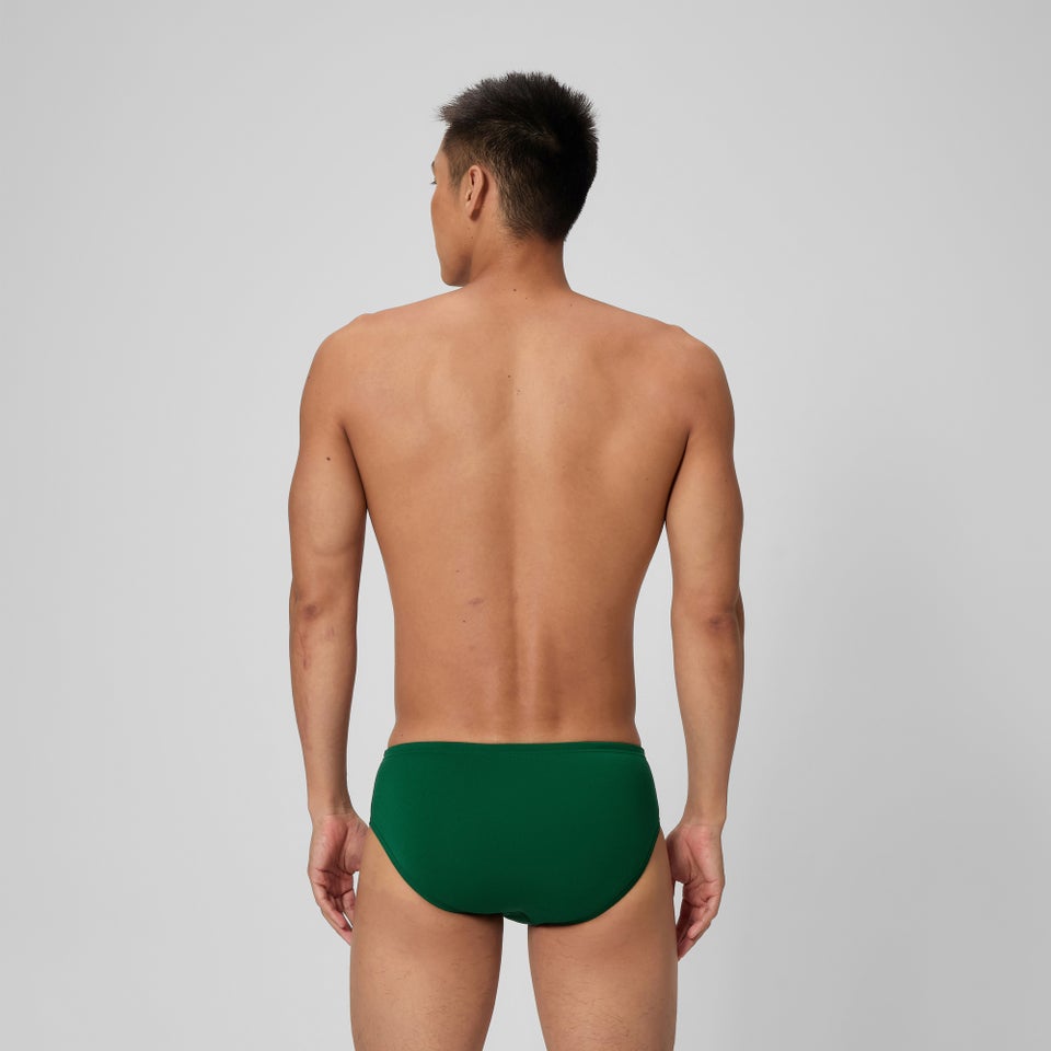Men's Solid Brief Green
