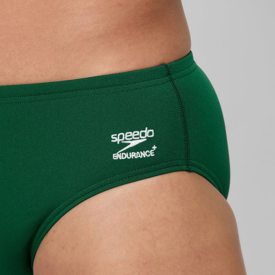 Men's Solid Brief Green