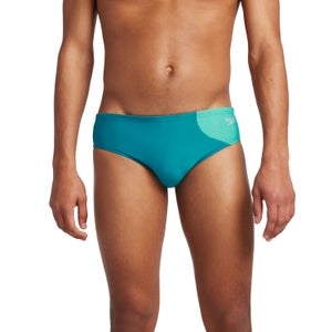 Men's Asymmetrical Colorblock One Brief Blue