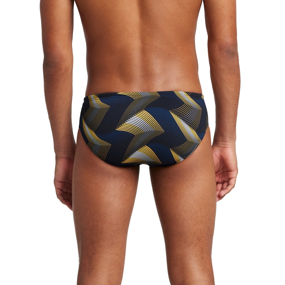 Men's Precision Brief Blue/Yellow