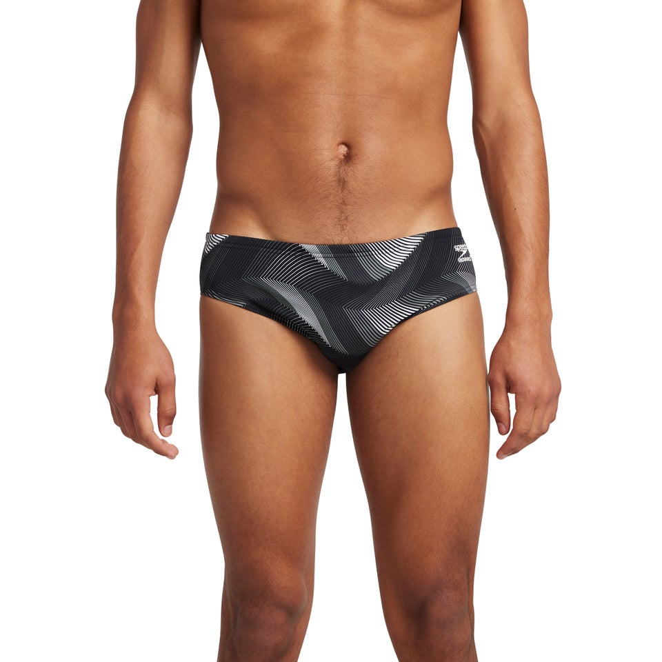 Men's Precision Brief Gray/White