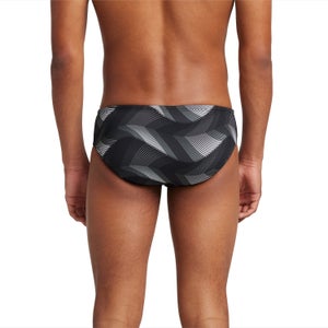 Men's Precision Brief Gray/White