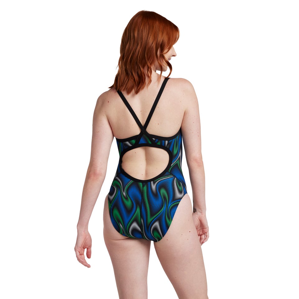 Women's Purpose Flyback One Piece Green/Black