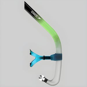 Adult Printed Bullet Head Snorkel Blue/Green