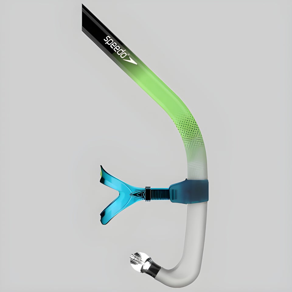 Adult Printed Bullet Head Snorkel Blue/Green