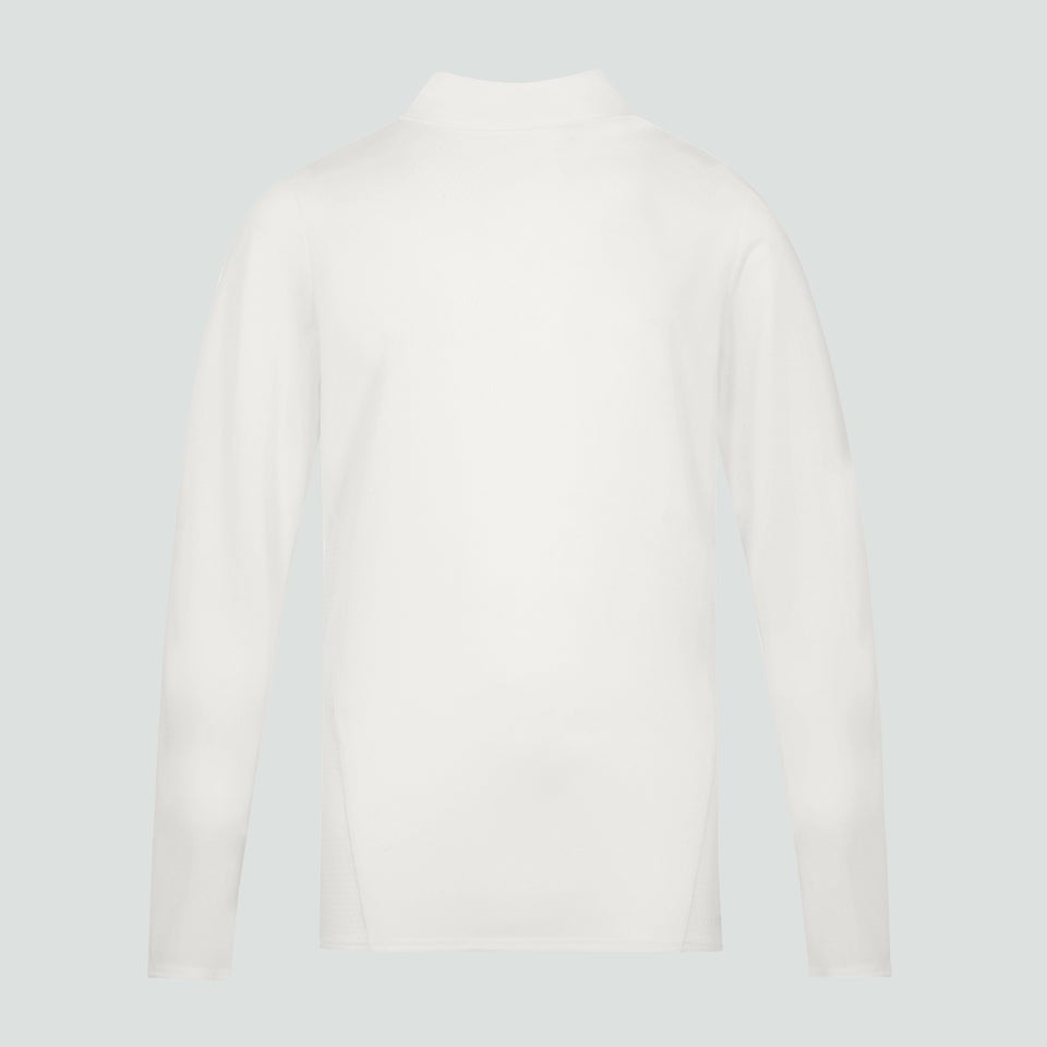 CANTERBURY CRICKET REG SET-IN LS POLO AM CREAM