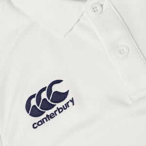 CANTERBURY CRICKET REG SET-IN LS POLO JU CREAM