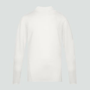 Junior Unisex Cricket Long Sleeved Polo Shirt Cream