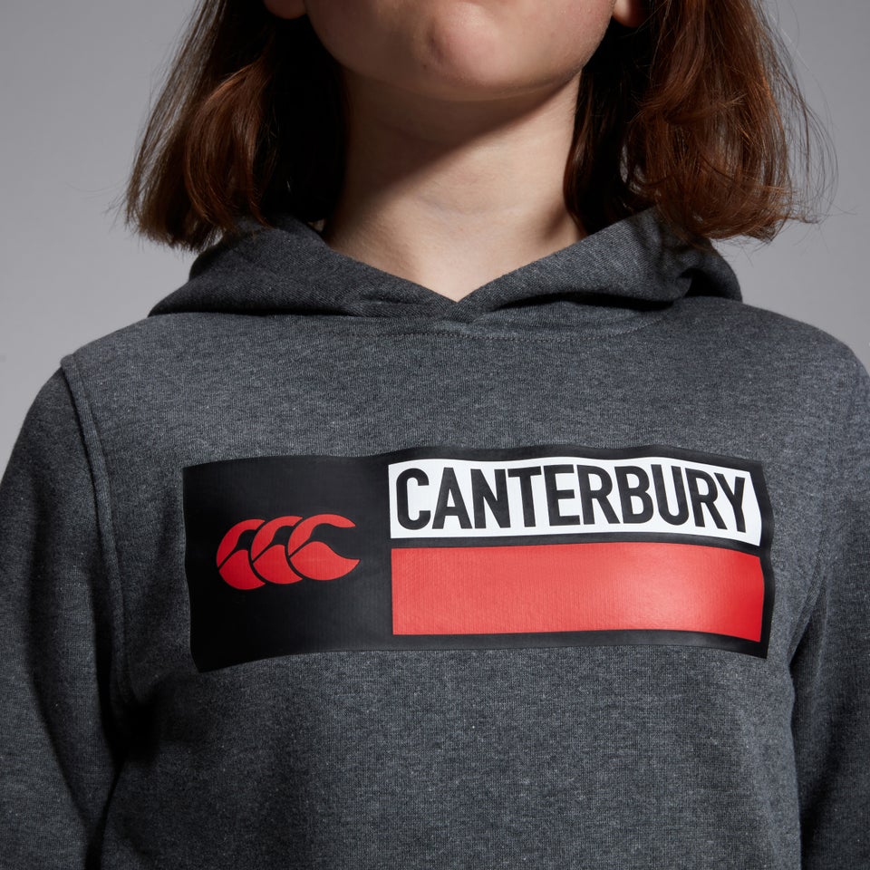 Junior Unisex Overhead Hoody Grey Marl