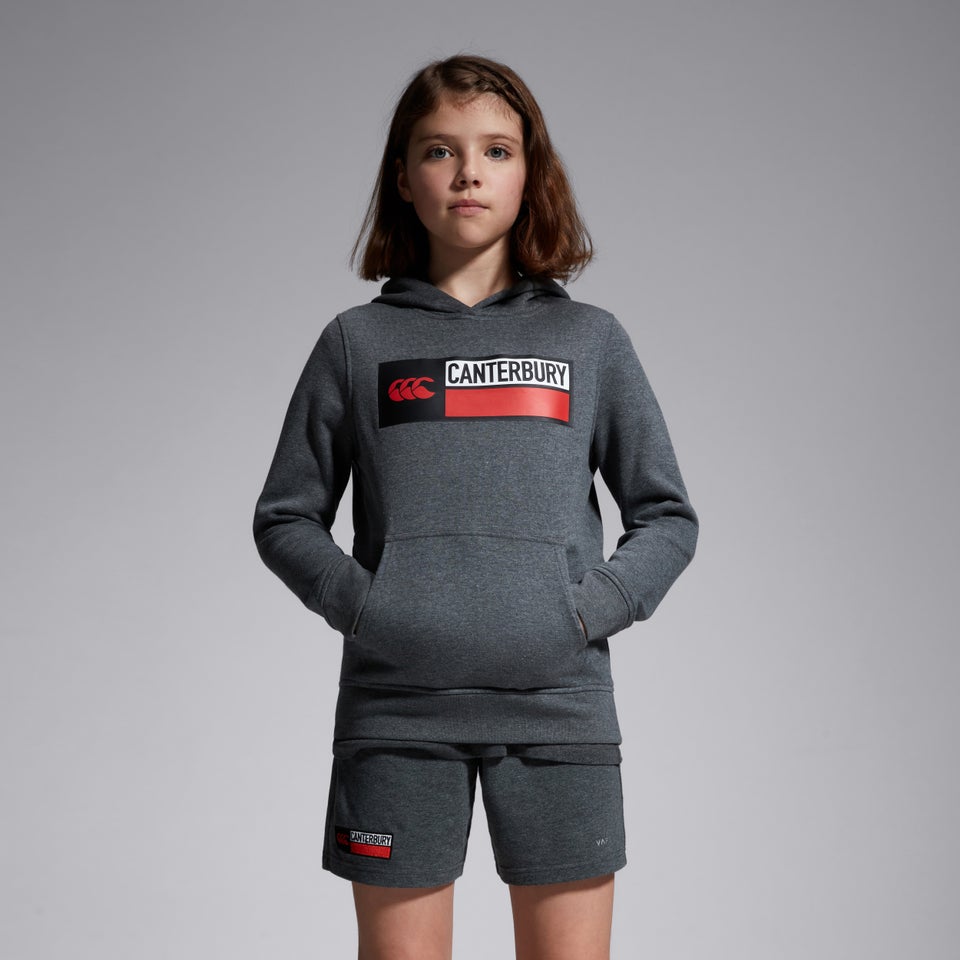 Junior Unisex Overhead Hoody Grey Marl