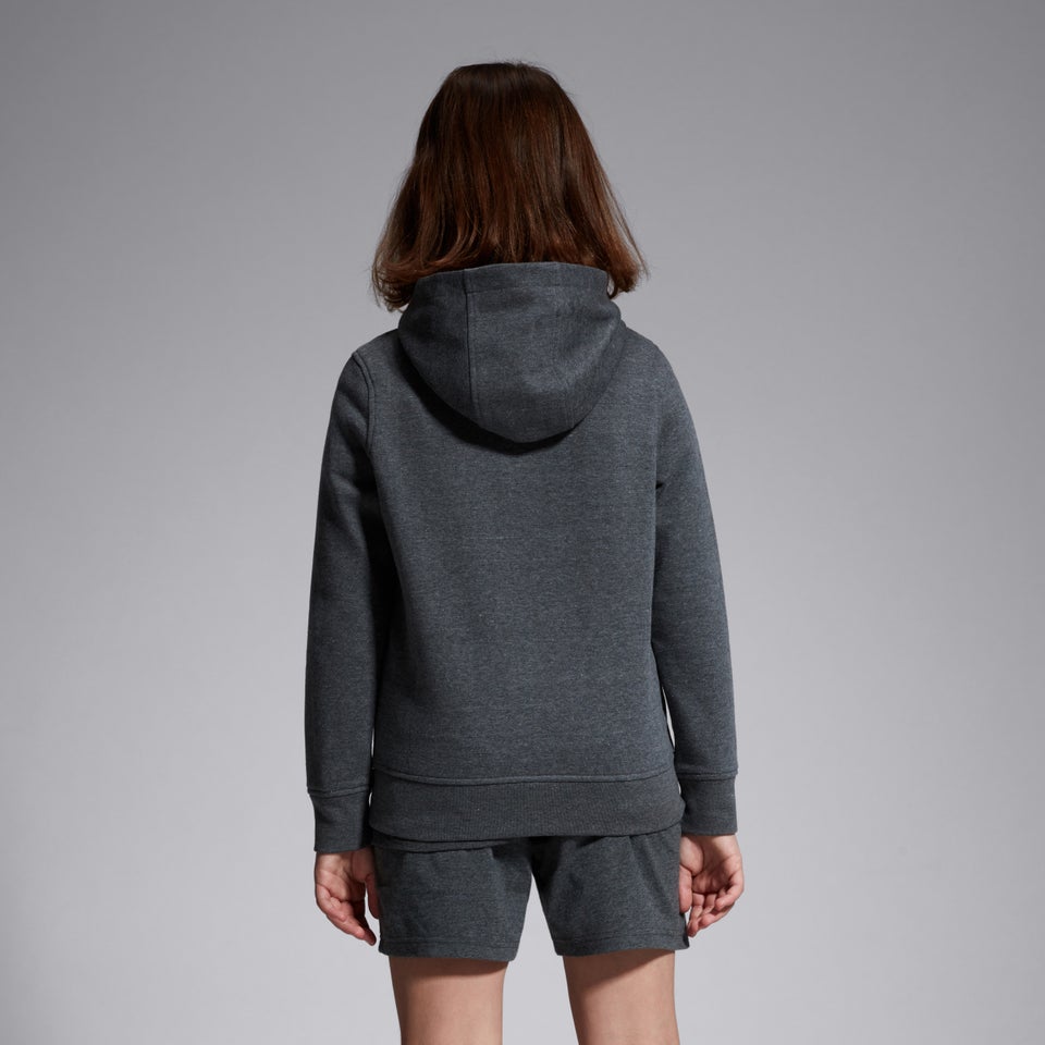 Junior Unisex Overhead Hoody Grey Marl