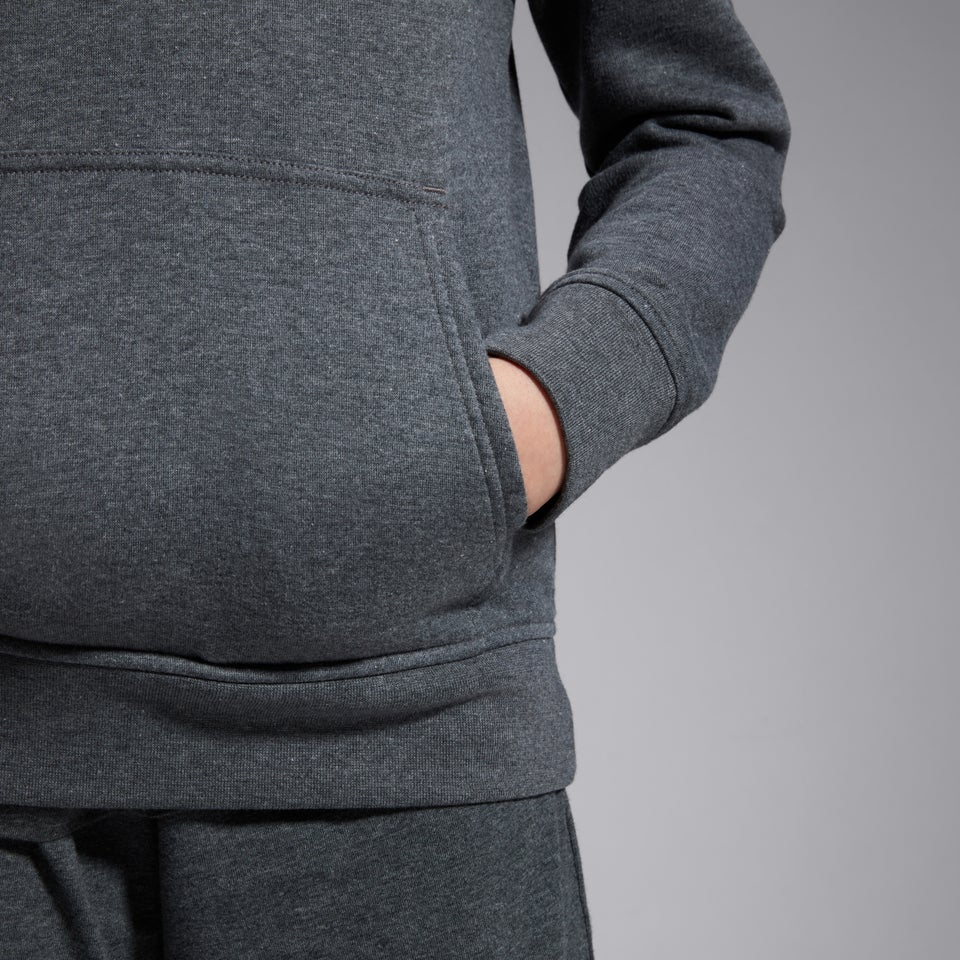 Junior Unisex Overhead Hoody Grey Marl