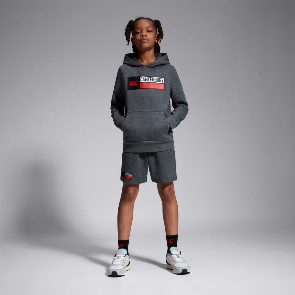 Junior Unisex Overhead Hoody Grey Marl