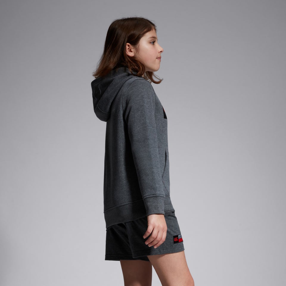 Junior Unisex Overhead Hoody Grey Marl