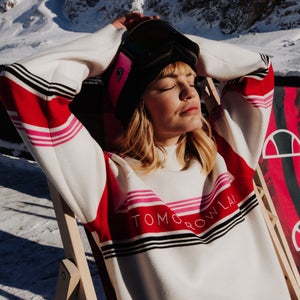 Women's Tomorrowland X ellesse Knitted Sweatshirt White