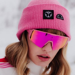 Tomorrowland X ellesse Beanie Pink