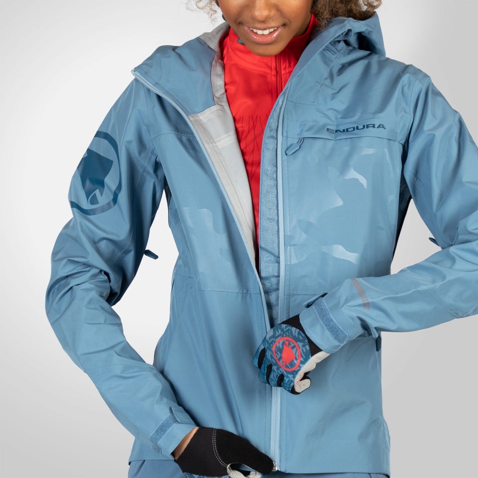 Women's SingleTrack Waterproof Jacket II - Blue Steel