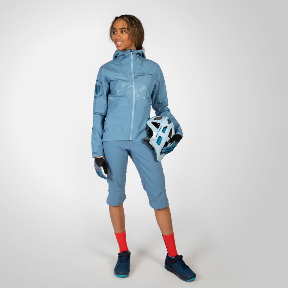 Women's SingleTrack Waterproof Jacket II - Blue Steel