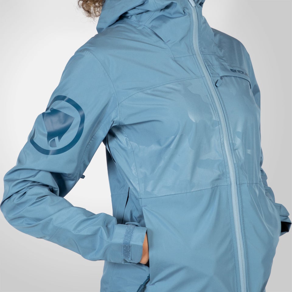 Women's SingleTrack Waterproof Jacket II - Blue Steel
