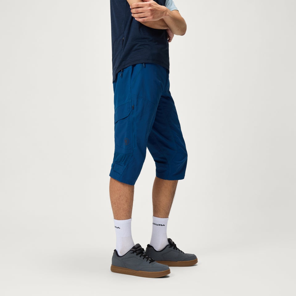 Men's Hummvee 3/4 Shorts (With Liner) - Blueberry