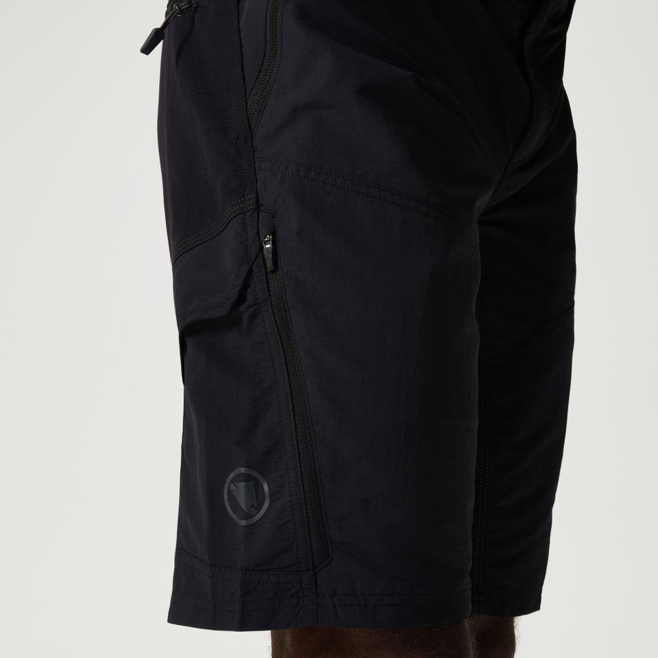 Hummvee Short mit Innenhose für Herren - Schwarz